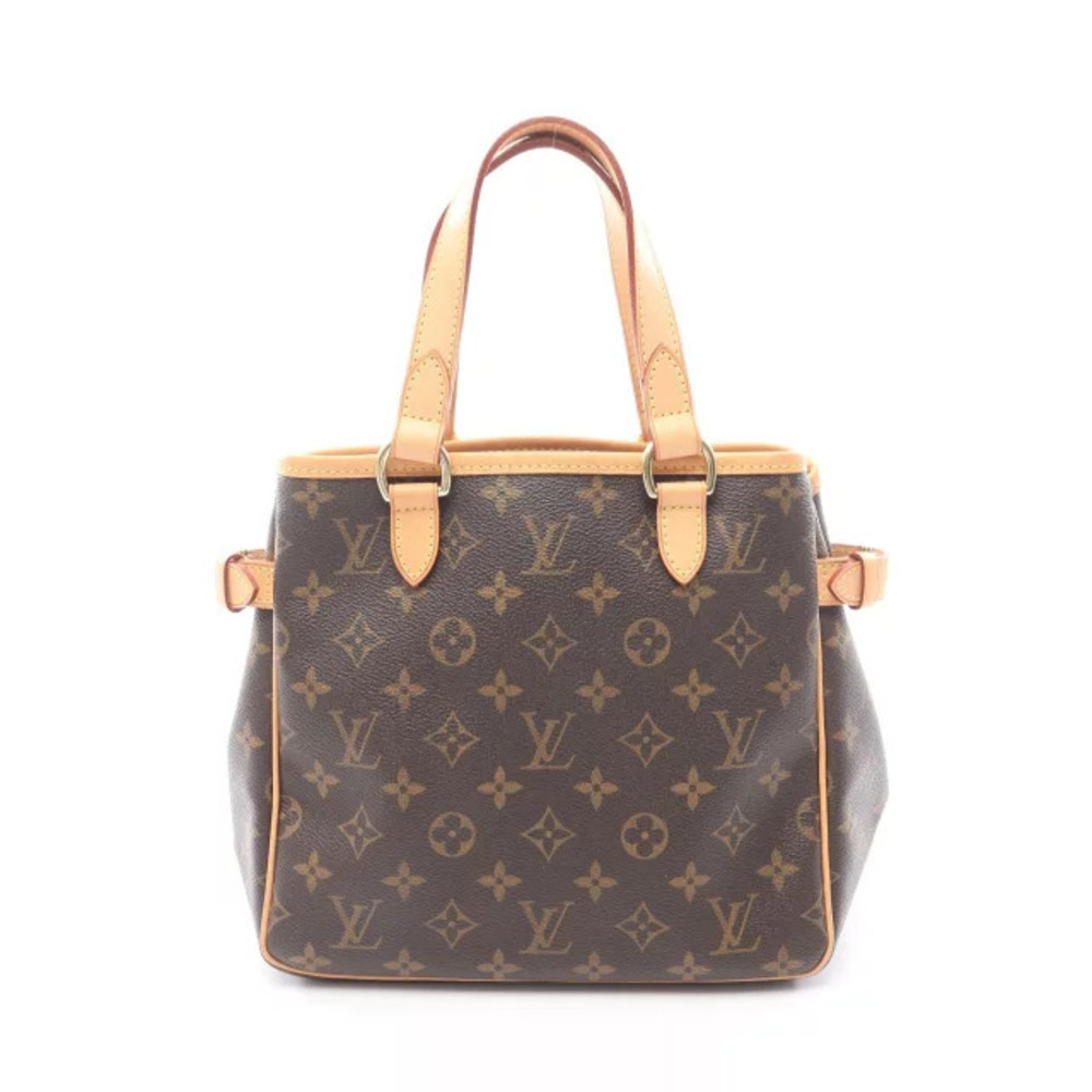 Louis Vuitton Batignolles Handbag Canvas Leather Monogram Brown